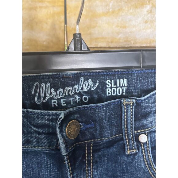 WRANGLER RETRO SLIM FIT CASUAL CLASSIC EVERYDAY WEAR BOOTCUT JEANS SIZE 29X32 - Picture 5 of 5